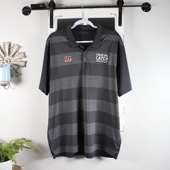 Nike Cincinnati Bengals Polo - Crucial Catch - XL - Picture 1 of 7